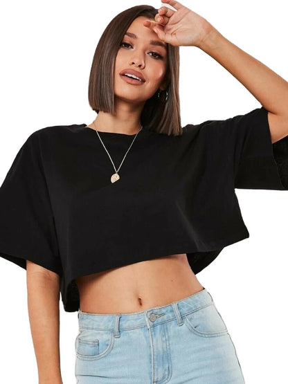 Navel Baring Loose Shirts