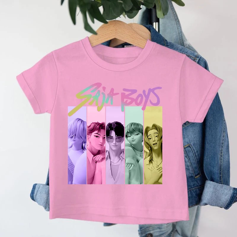 Demon Hunters Saja Cartoon T-shirt