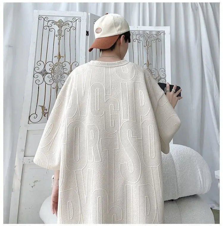 Men's Tracksuit Solid color tracksuit loose