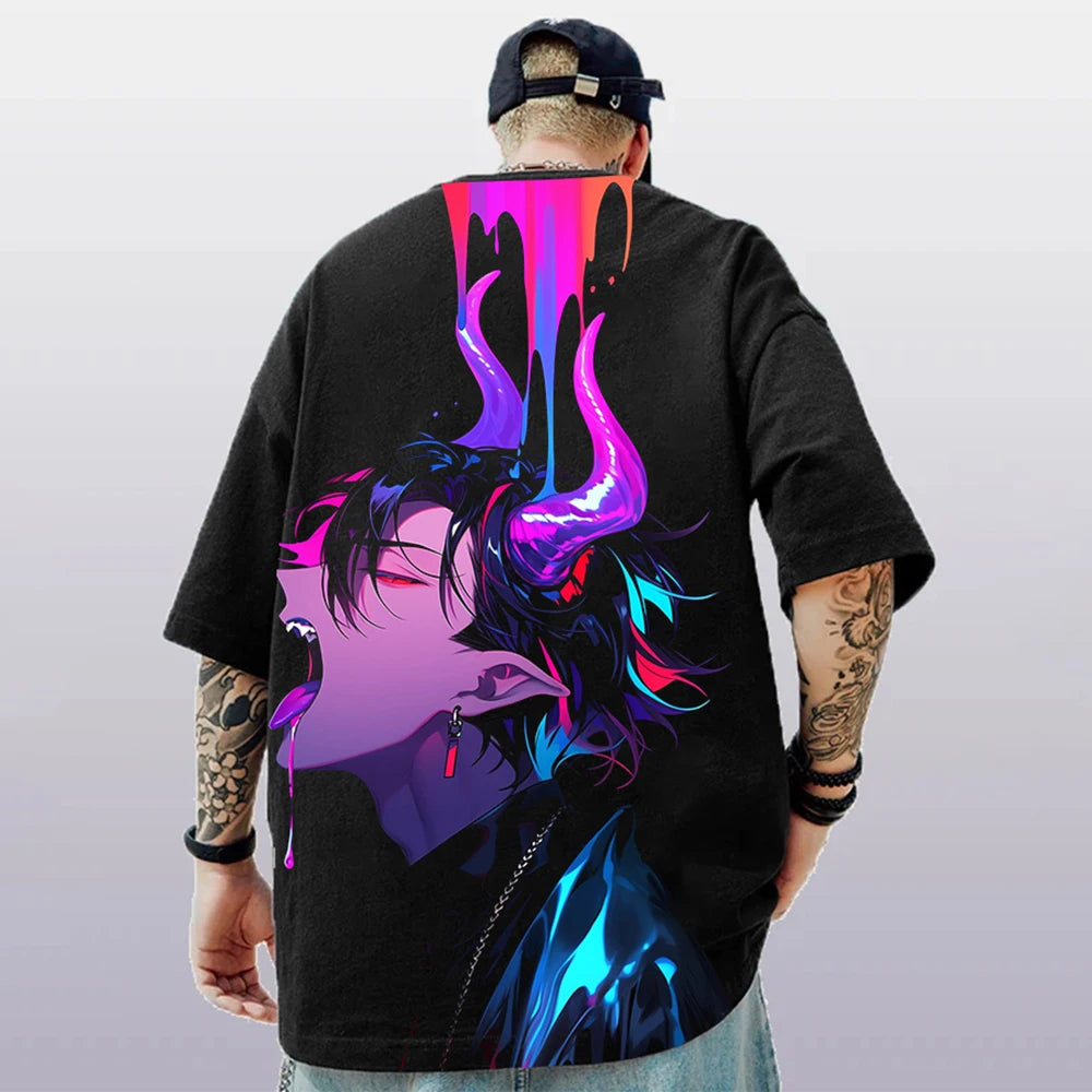 Oversized Hip hop Short Sleeve T-Shirt For Men