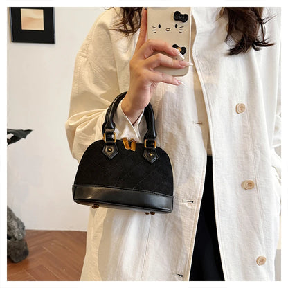 Vintage Leather Shell Bag