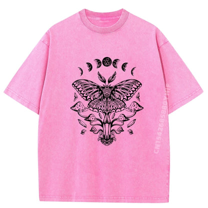 Mushroom Insect Occult Luna Gothic T-Shirt for Unisex