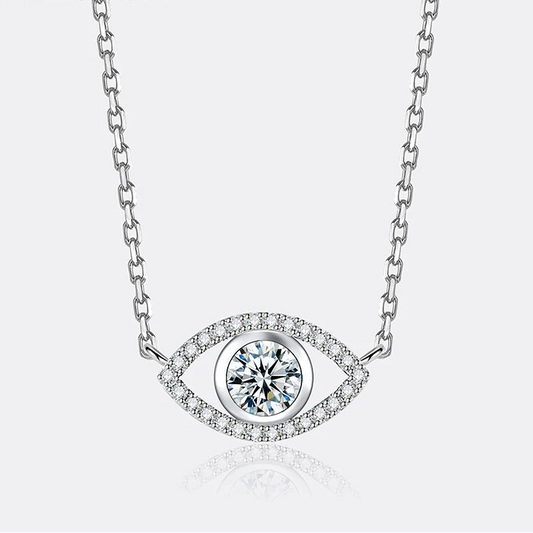 Silver eye Pendant Laboratory Diamond
