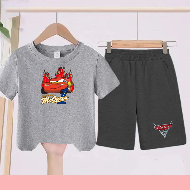 Disney Car Print T-shirt + shorts Toddler Clothes