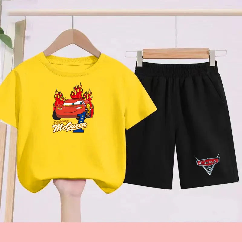 Disney Car Print T-shirt + shorts Toddler Clothes