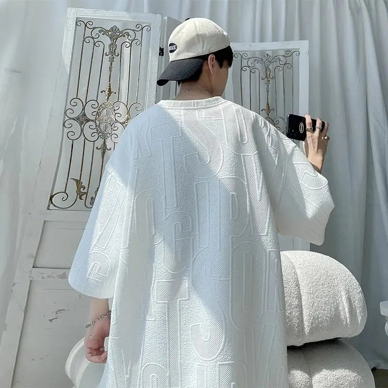 Men's Tracksuit Solid color tracksuit loose