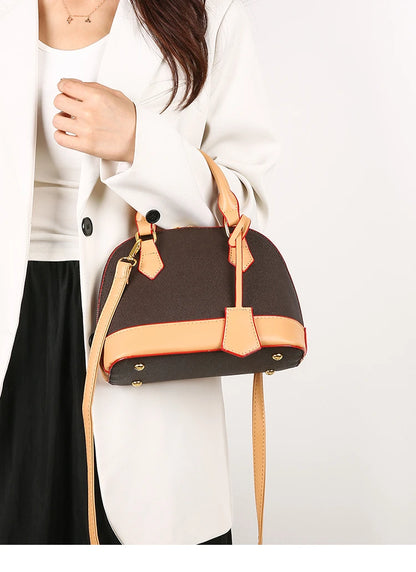 Vintage Leather Shell Bag
