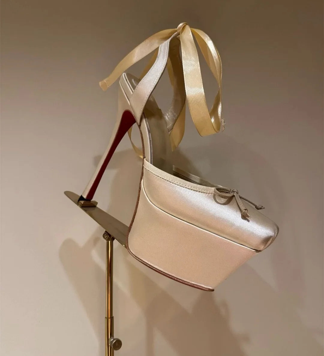 Stiletto Sandals Square Headband Butterfly  Heels