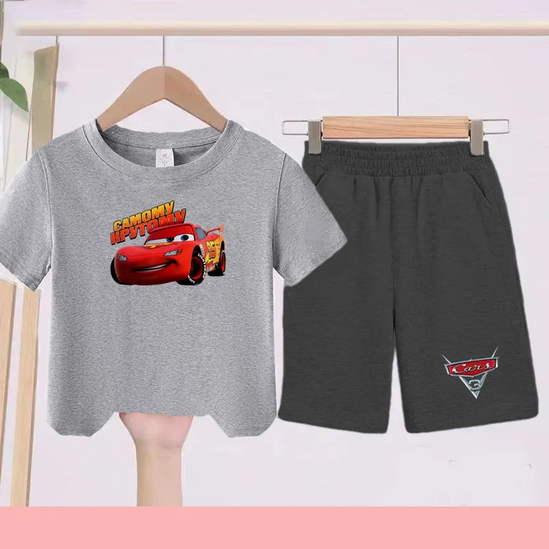 Disney Car Print T-shirt + shorts Toddler Clothes