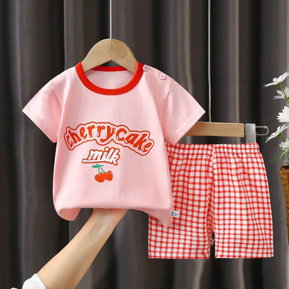 Short sleeve Baby Children Clothing Toddler Suit