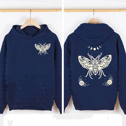 Lunar Moth Hoody Fairy core Hoodie for women