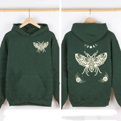 Lunar Moth Hoody Fairy core Hoodie for women