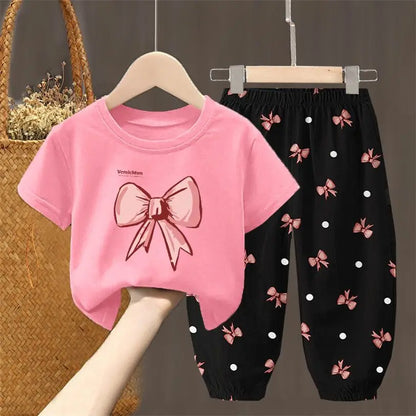 Toddler  T-shirt Top Pants 2Pcs Unisex