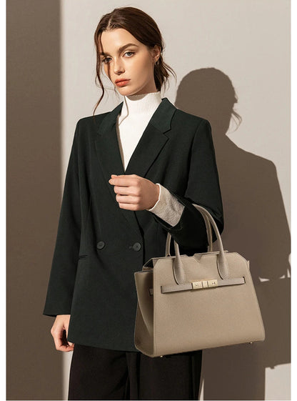 Leather Birkin Bag for Women – New Style, Large-Capacity, Single-Shoulder & Hand-Held