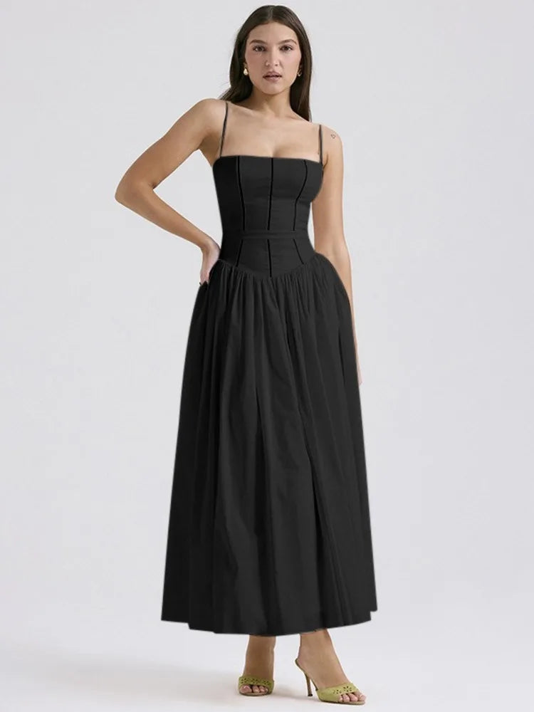 Floral Printed Sexy A-line Dress Women