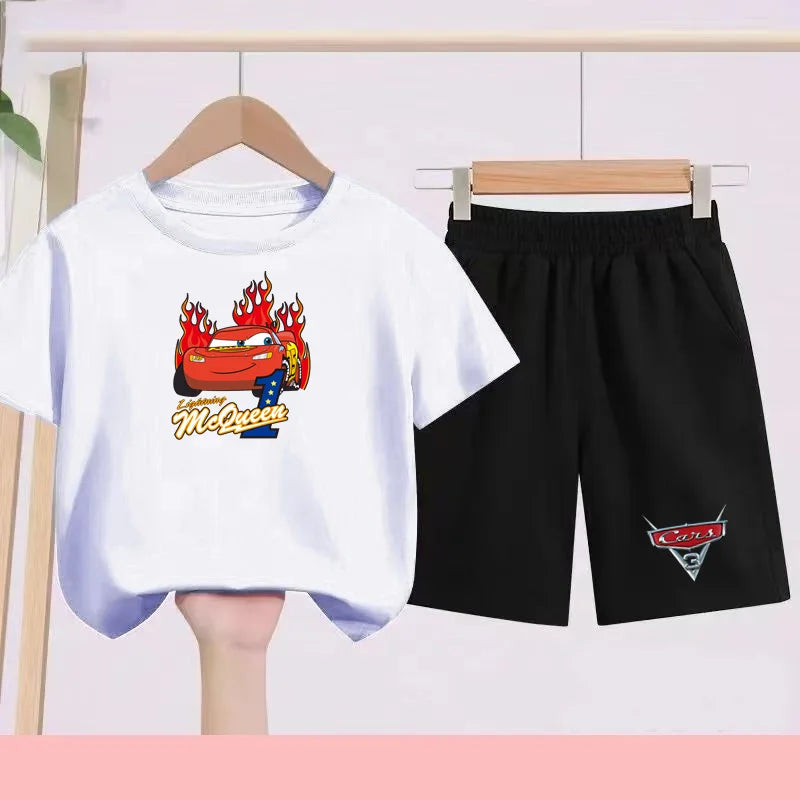 Disney Car Print T-shirt + shorts Toddler Clothes