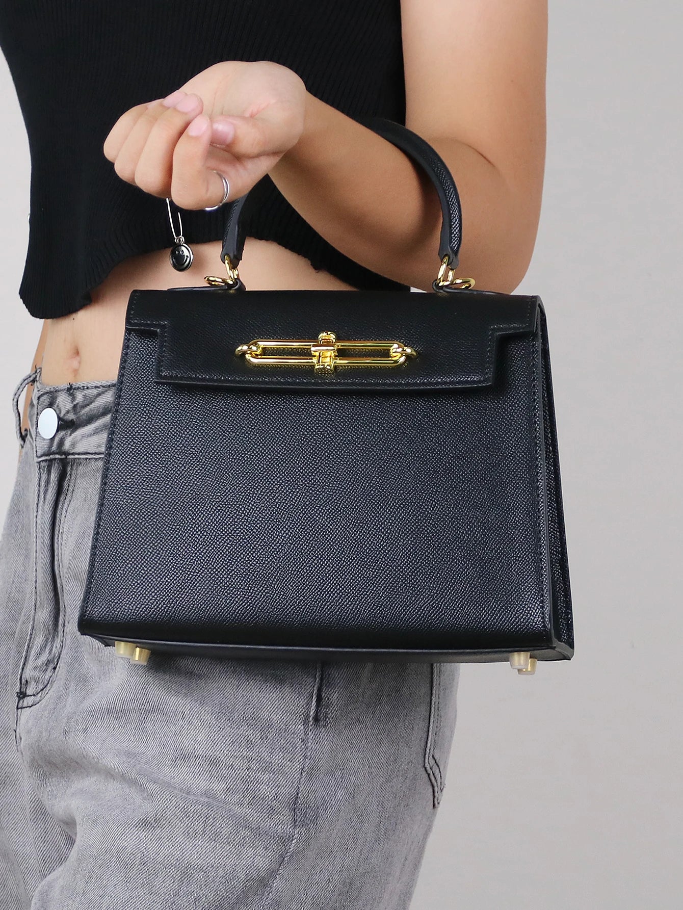Temperament small bag palm print