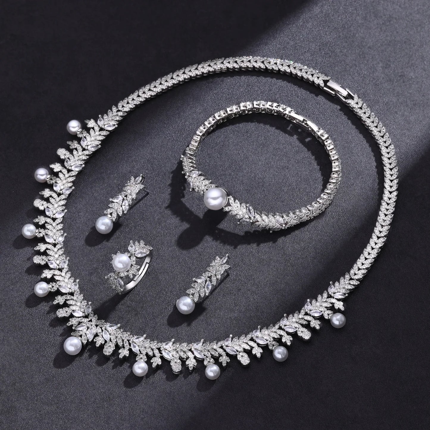 Cubic Zirconia Dubai Jewelry Set