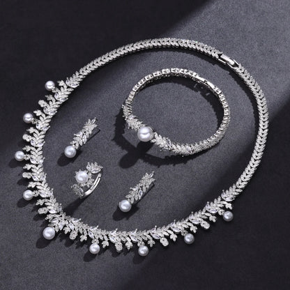 Cubic Zirconia Dubai Jewelry Set