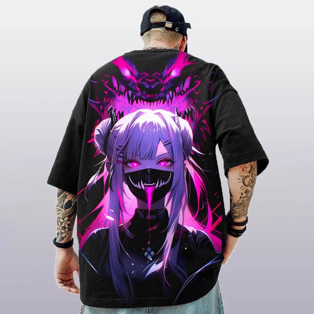 Oversized Hip hop Short Sleeve T-Shirt For Men