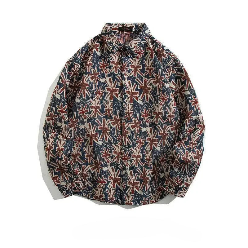 Cuban Vintage Men Loose-fit Shirt Jacket