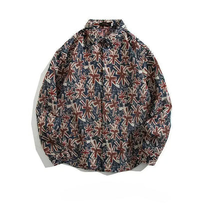 Cuban Vintage Men Loose-fit Shirt Jacket