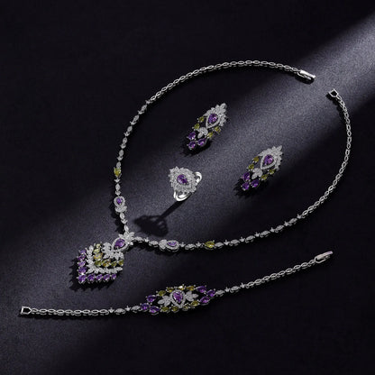 Cubic Zirconia Dubai Jewelry Set