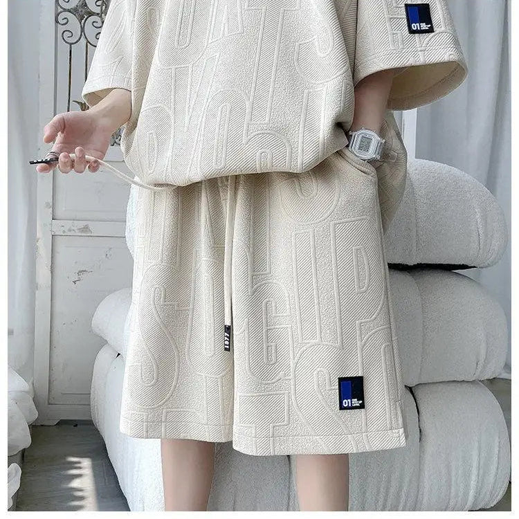 Men's Tracksuit Solid color tracksuit loose