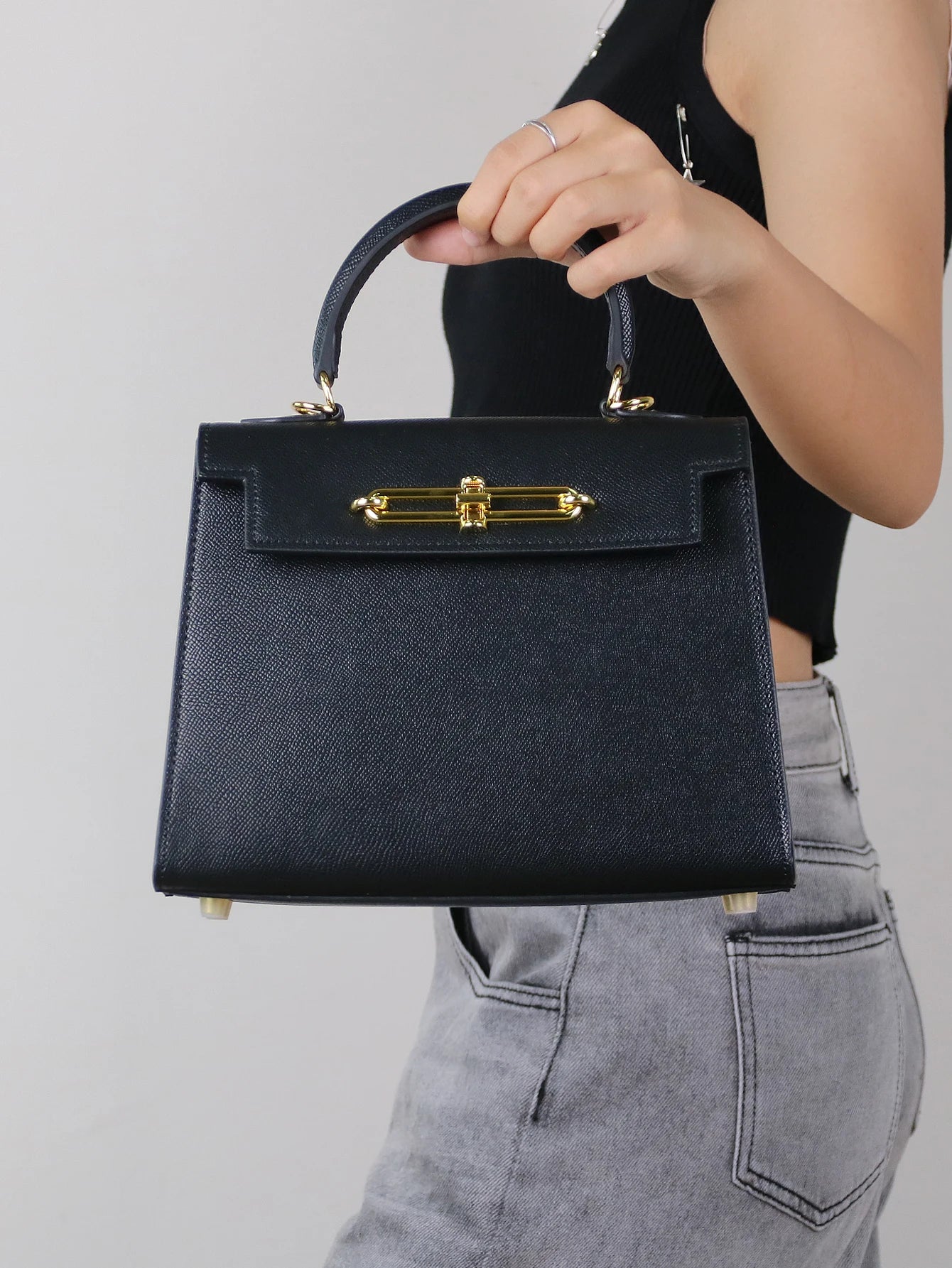 Temperament small bag palm print