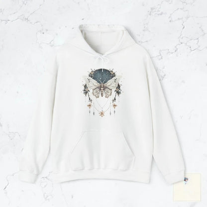 Vintage Boho Dreamy Luna Moth Hoodie for women