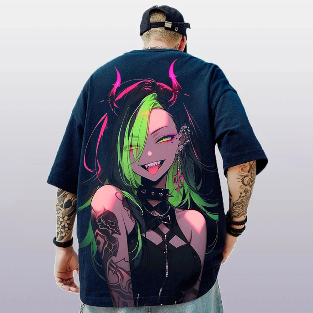 Oversized Hip hop Short Sleeve T-Shirt For Men