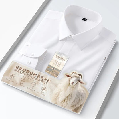 Wool model long sleeve shirts for Men