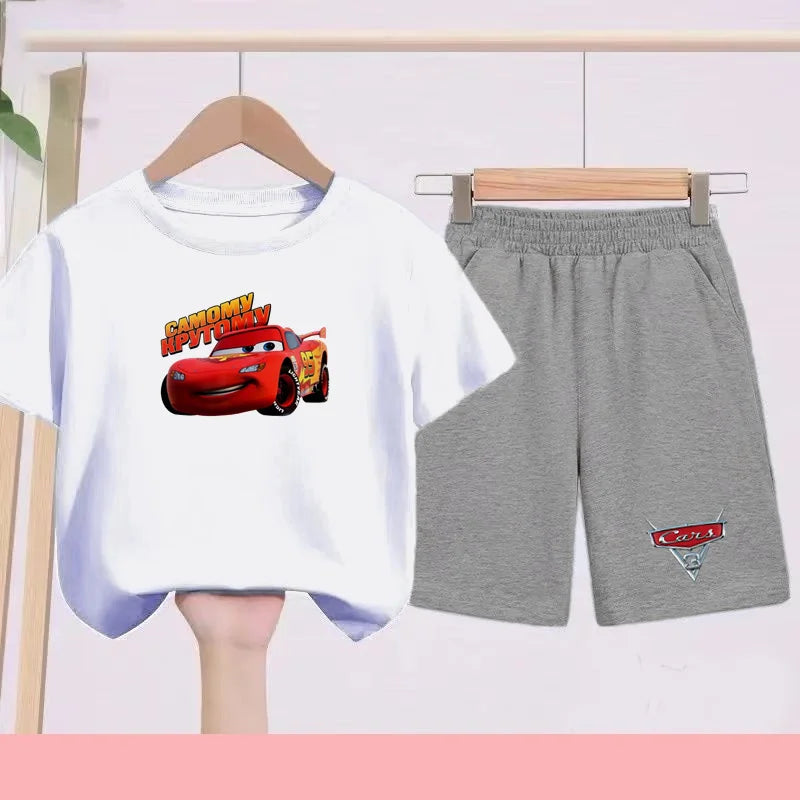 Disney Car Print T-shirt + shorts Toddler Clothes