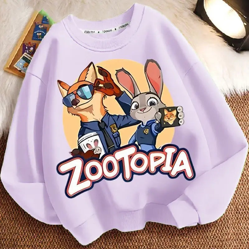 Zootopia 2 Judy Hopps Nick Wild Print Sweatshirt