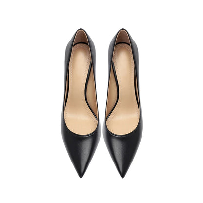 Matte Black Women's High Heels