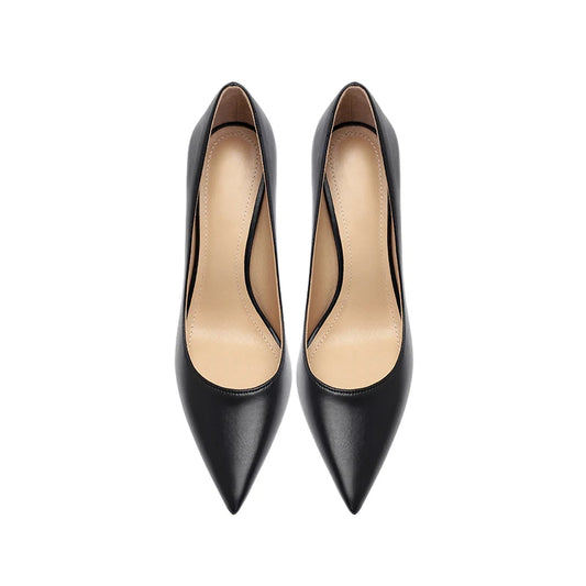 Matte Black Women's High Heels