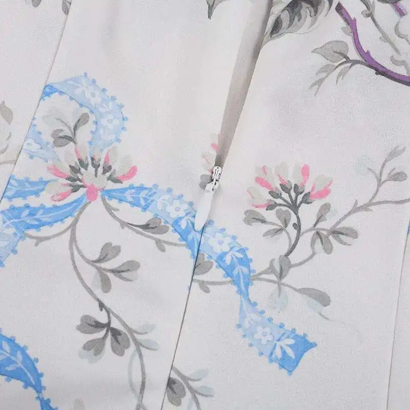 Floral Printed Sexy A-line Dress Women