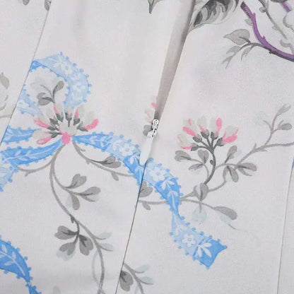 Floral Printed Sexy A-line Dress Women