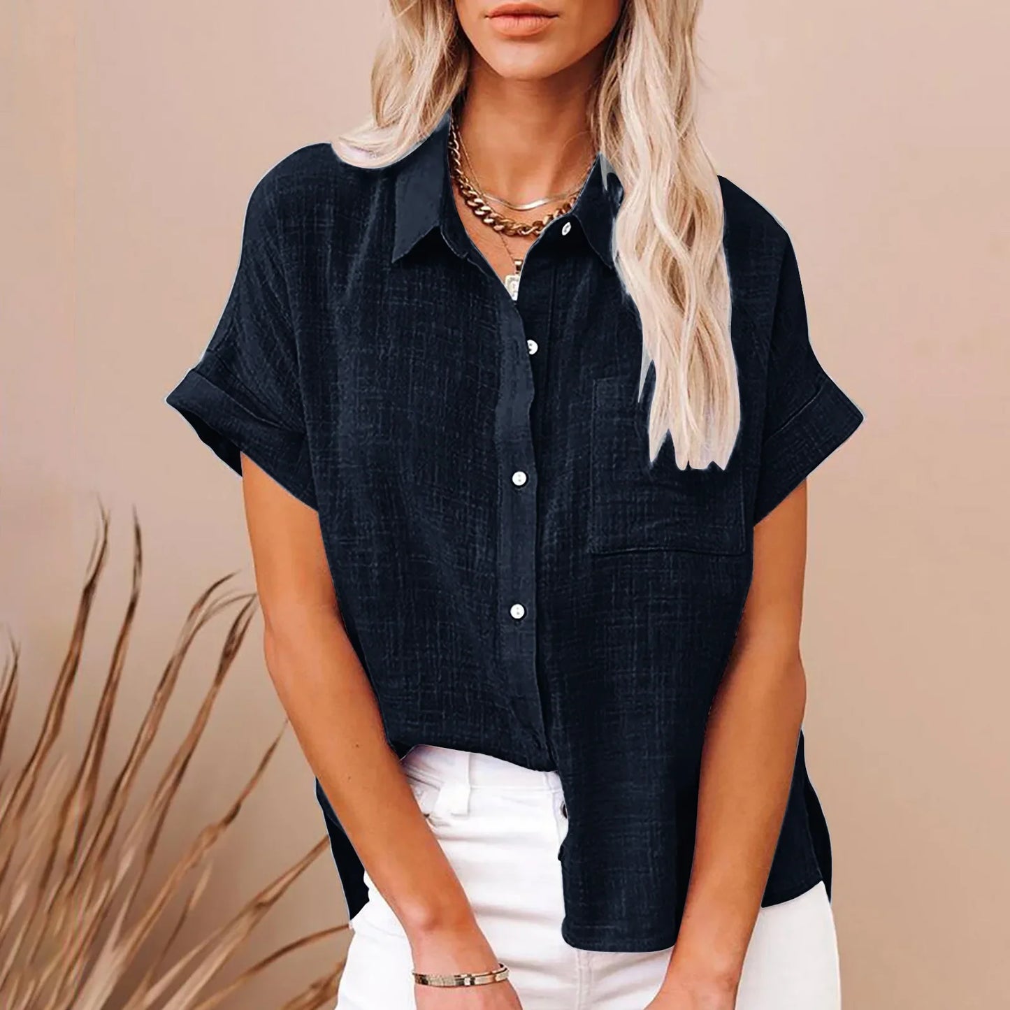 Linen Casual T-Shirt
