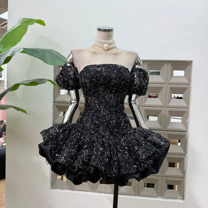 Corset Ball Gown Elegant Lace Peplum Strapless Dress