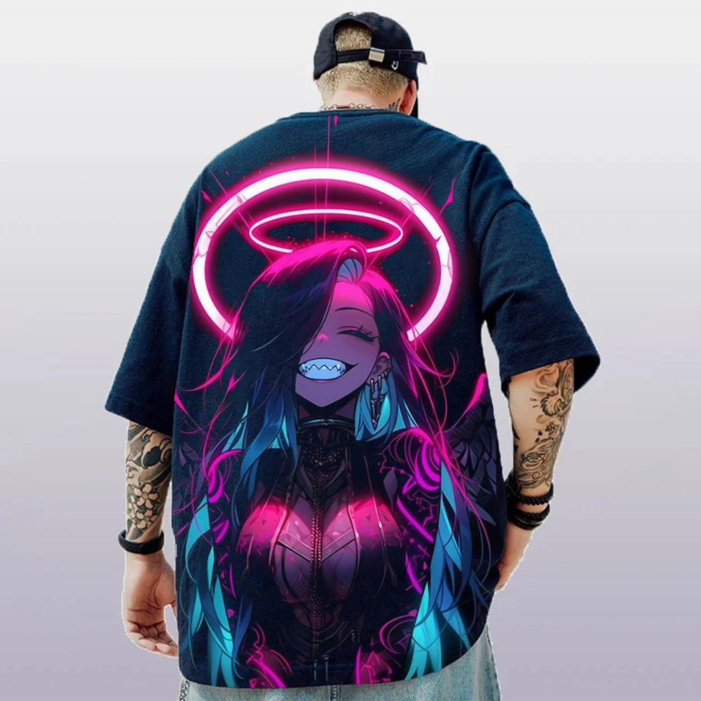 Oversized Hip hop Short Sleeve T-Shirt For Men