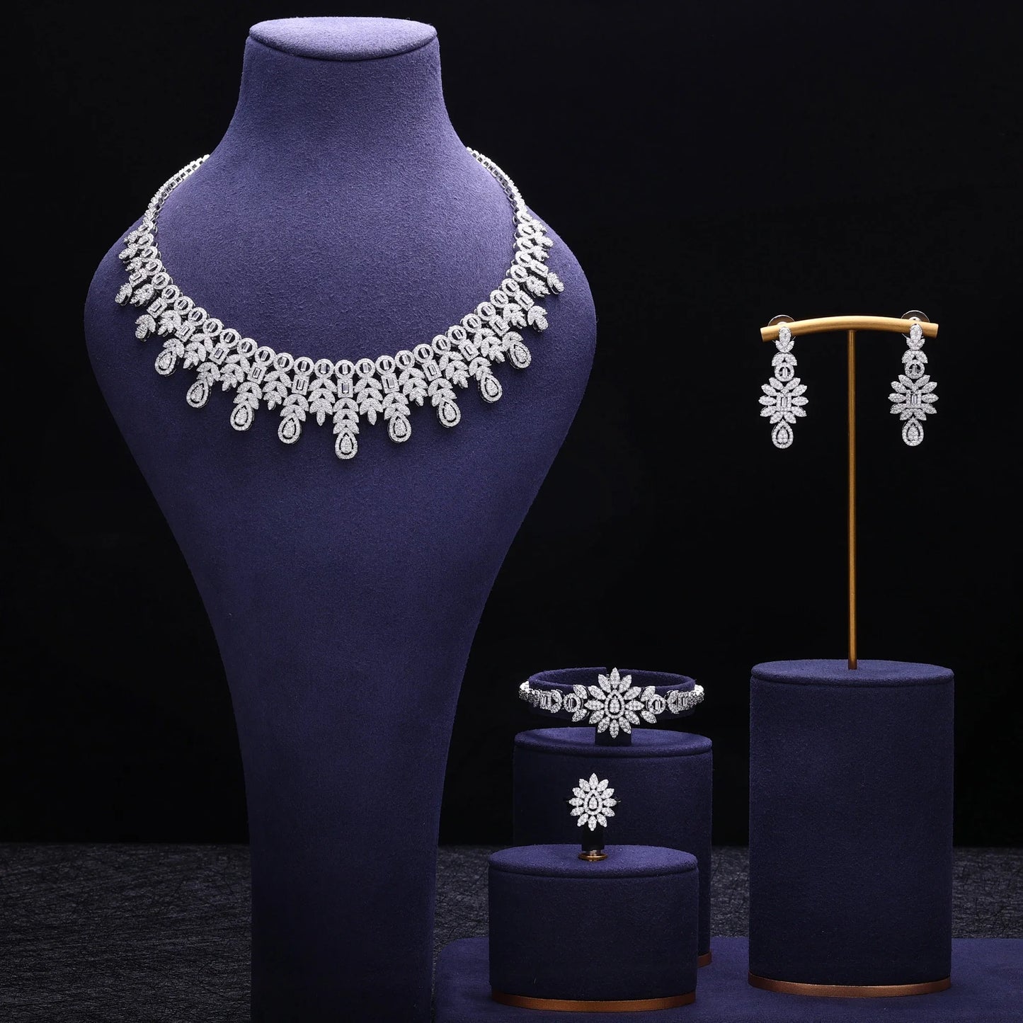 Cubic Zirconia Dubai Jewelry Set