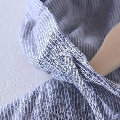 Casual Top Thin Hooded Striped Jacket
