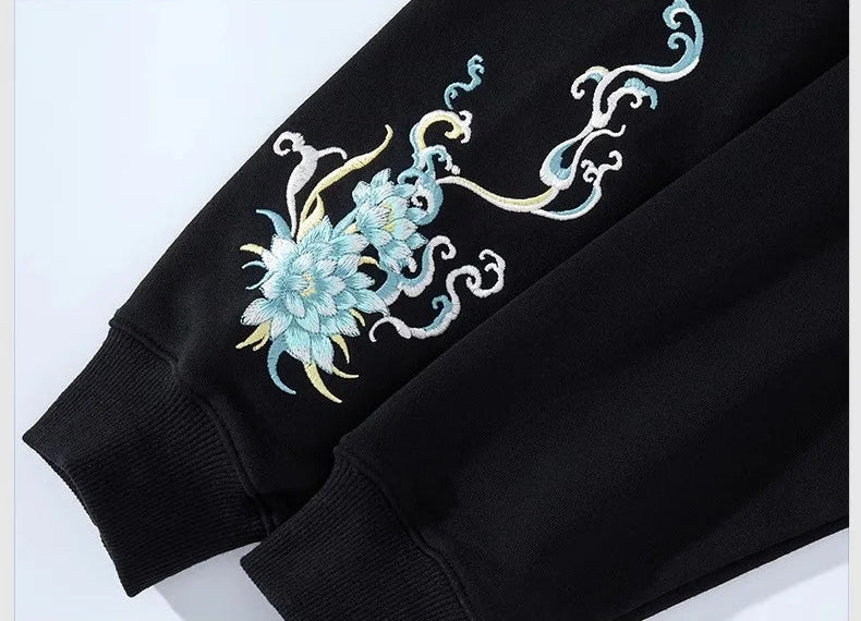 Dragon Embroidery Hoodies Unisex