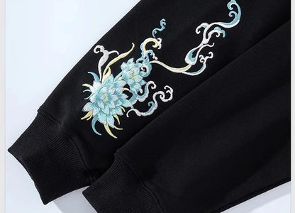 Dragon Embroidery Hoodies Unisex