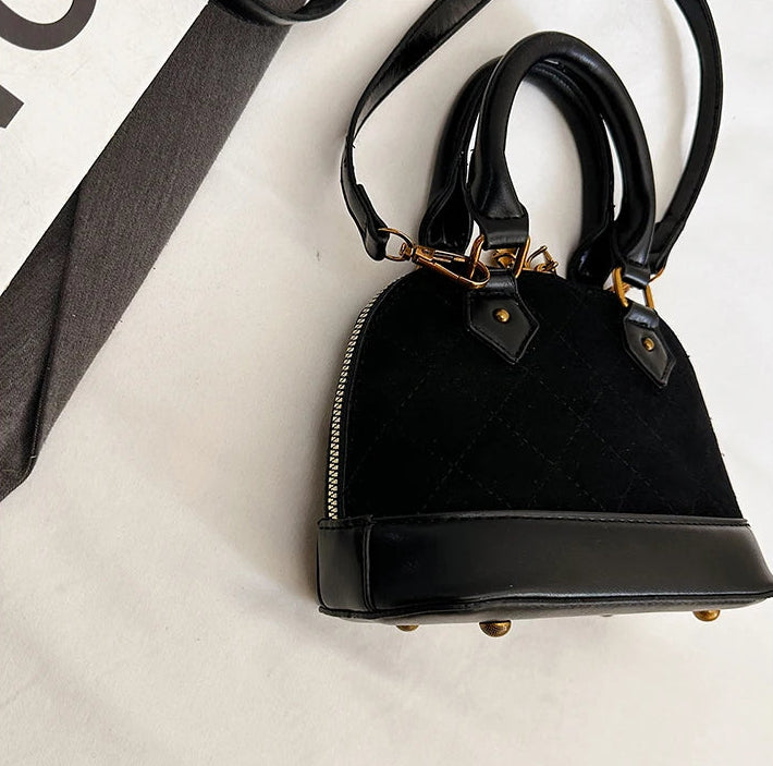Vintage Leather Shell Bag