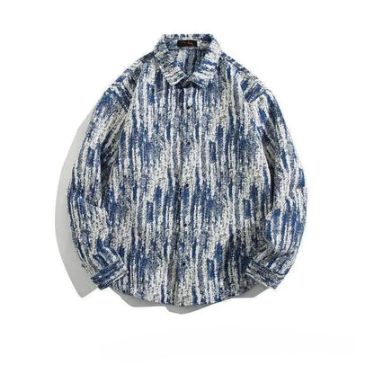 Cuban Vintage Men Loose-fit Shirt Jacket