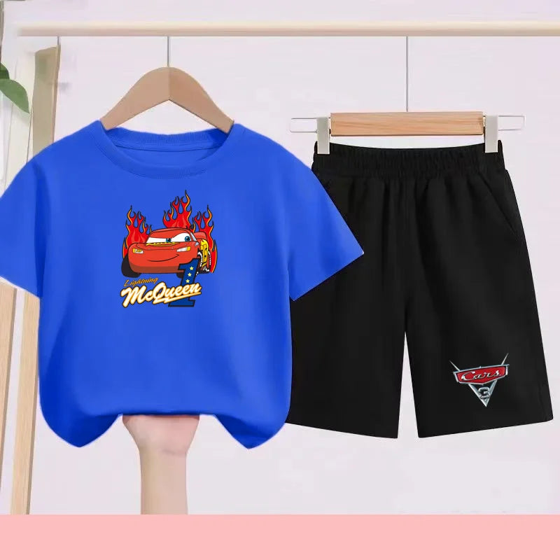 Disney Car Print T-shirt + shorts Toddler Clothes