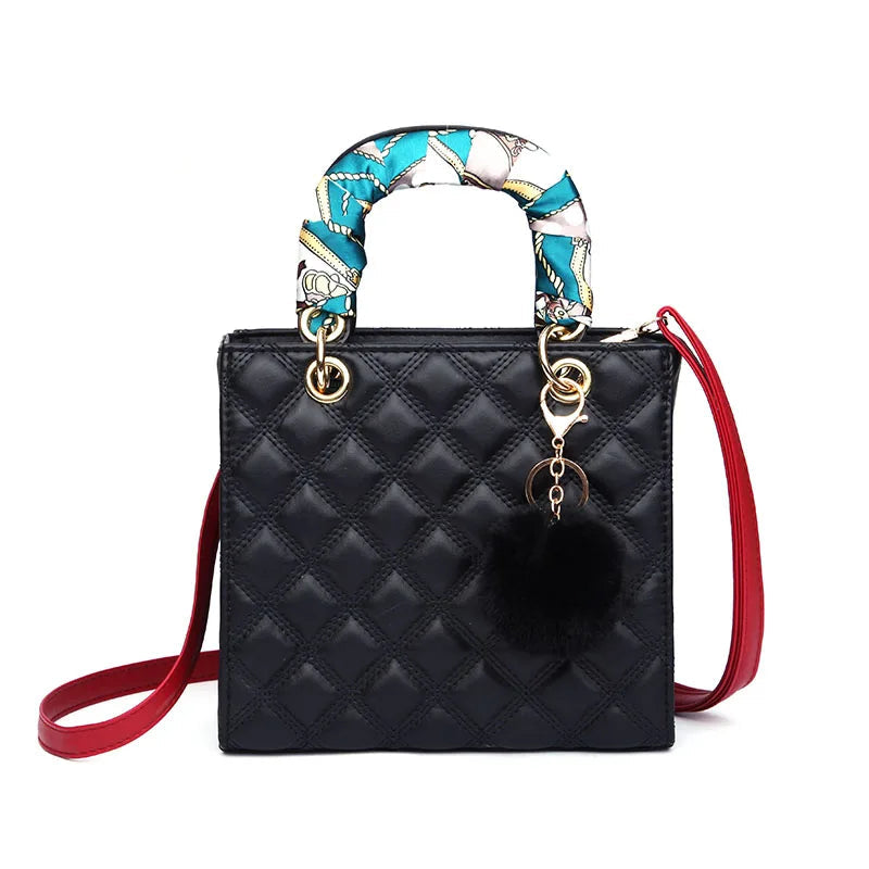Diamond Stripe Women Handbag