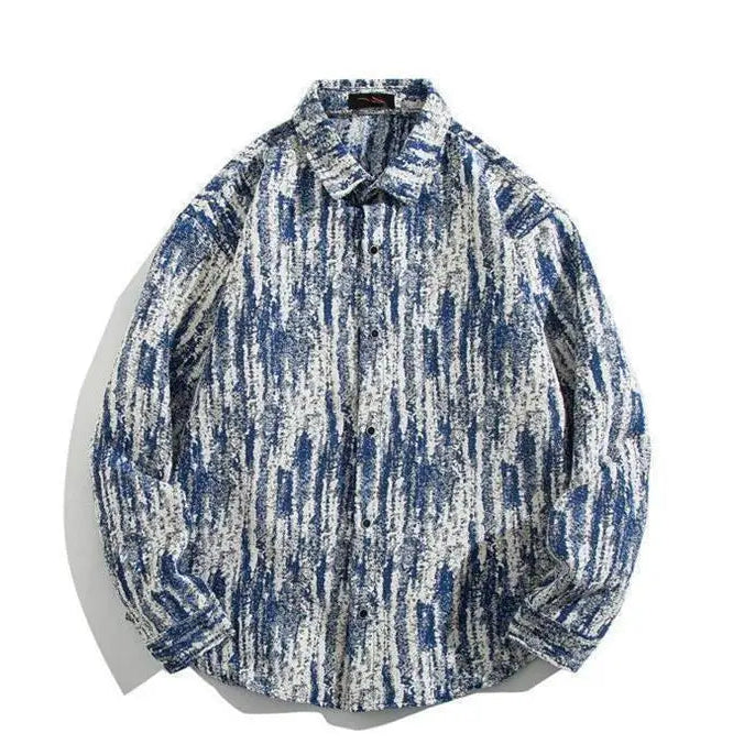 Cuban Vintage Men Loose-fit Shirt Jacket